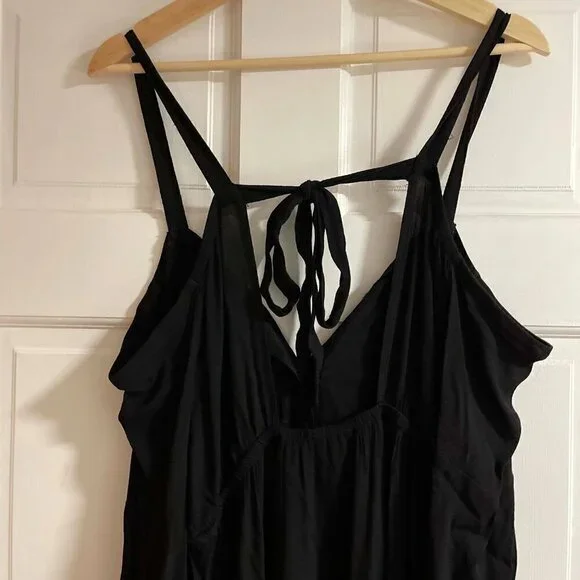 PacSun Black Button Up Maxi Dress Black - Picture 5 of 6